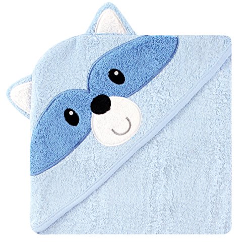 Luvable Friends Animal Face Hooded Towel, Raccoon, Only $8.90