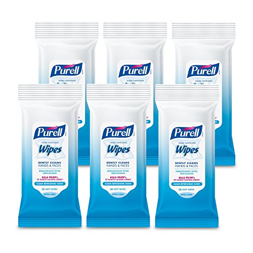 PURELL Hand Sanitizing Wipes - Clean Refreshing Scent - 20 Count Travel Pack (Box of 6), Only $13.78