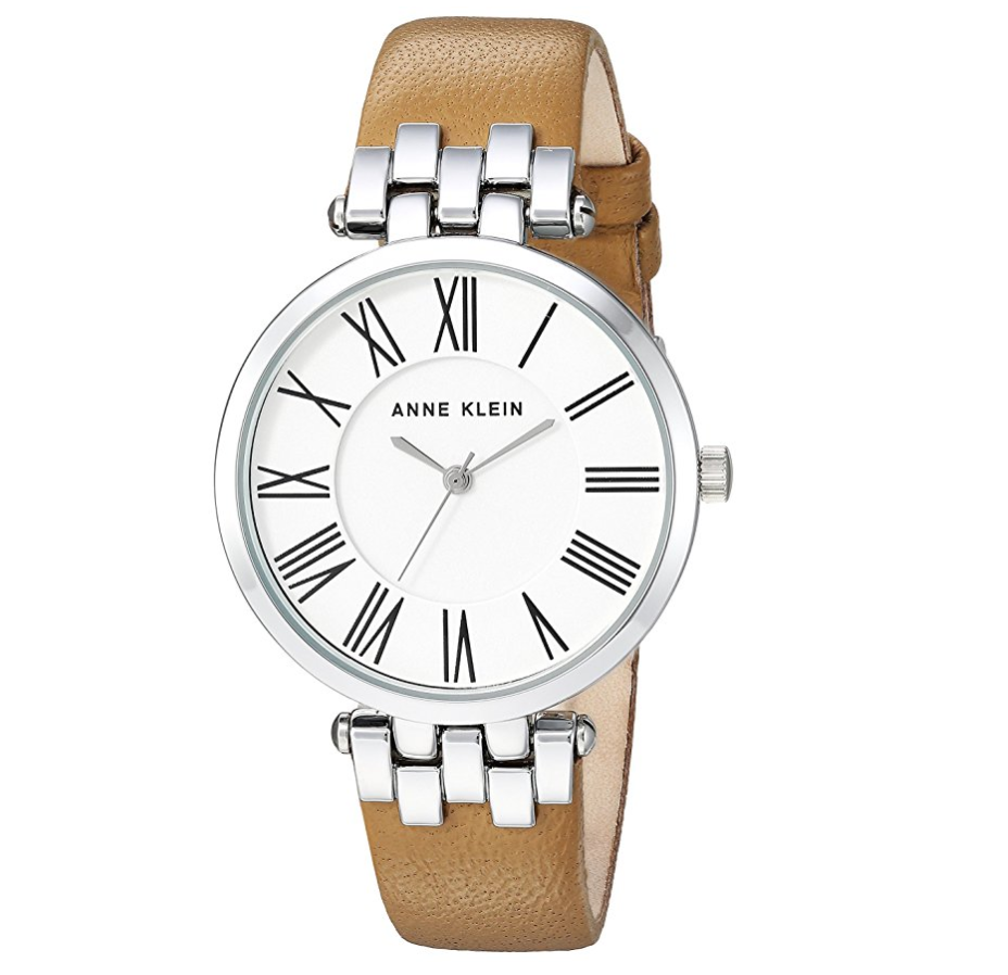 ANNE KLEIN AK-2619SVTN 女士時裝腕錶, 現僅售$34.69，免運費！