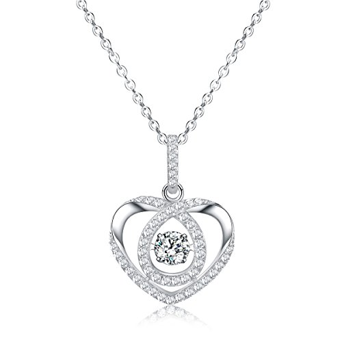 Sable Necklace, Heart-Shaped Pendant Necklace, Sable “Swirl of Affection”, Best Idea Gifts for Teen Girls Women Girlfriend, Only $15.59, free shipping after using coupon code