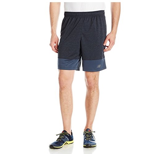 new balance Colorblock Heathered 男子运动短裤，原价$29.99，现仅售$9.83