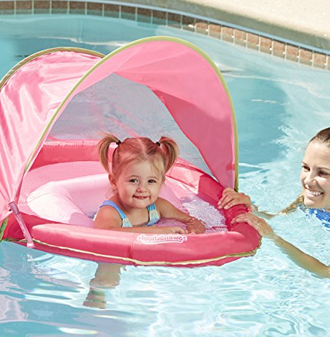 Aqua Leisure 嬰兒坐式遮陽游泳圈史低價, 現僅售$4.75