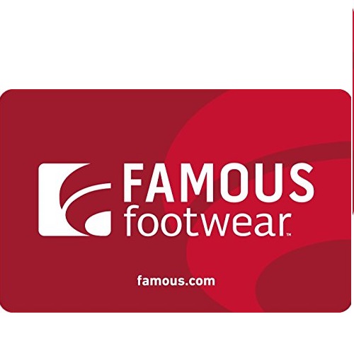 $50 Famous Footwear电子购物卡，使用折扣码后仅售$39.50，电邮送达