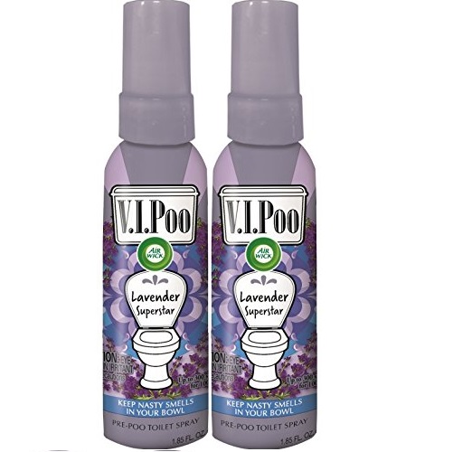 Air Wick V.I.POO Pre-Poo Toilet Spray VALUE PACK, Lavender Superstar, 1.85 oz, Pack of 2, Only $4.72, free shipping after clipping coupon and using SS