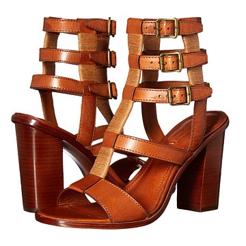 Amazon or 6PM：Frye 弗莱 Suzie Gladiator 女士真皮高跟罗马鞋，原价$258.00，现仅售$77.40，免运费