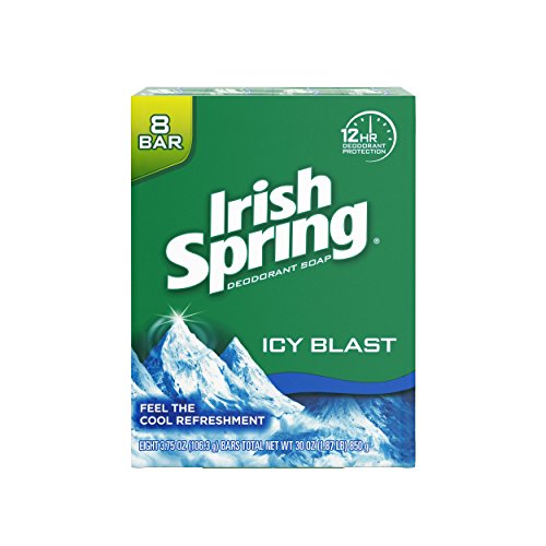 Irish Spring Icyblast Cool Refreshment Deodorant Soap Unisex Soap, 8 Count, Only $3.97, You Save $6.03(60%)