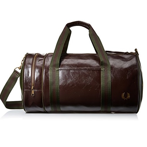 Fred Perry Men's Classic Barrel Bag, Dark Chocolate, Only $46.67, free shipping