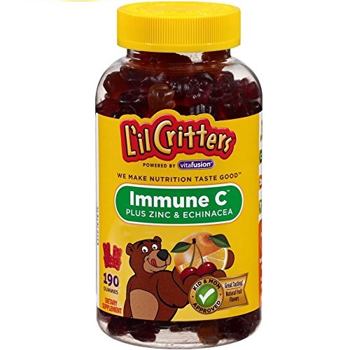Lil Critters Kids Immune C Gummy Supplement: Vitamins C, D3 & Zinc for Immune Support, 60 or 120mg Vitamin C Per Serving, 190 Count (95-190 Day Supply), only  $8.17