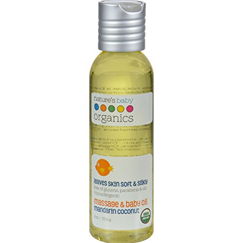 Nature's Baby Organics Organic Baby Oil – Mandarin Coconut – USDA 4oz., Only $6.99