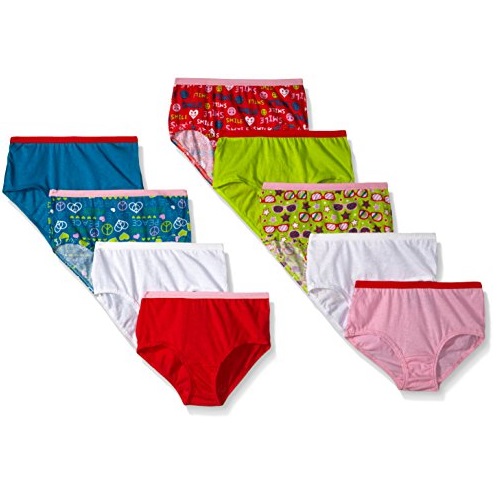 Fruit of the Loom Little Girls'  Brief, Assorted, 4(Pack of 9), Only $5.97