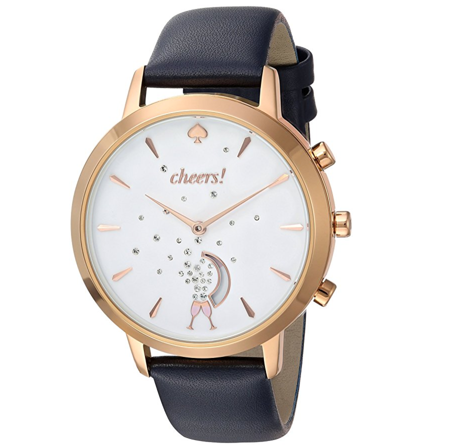 kate spade new york Leather Strap Cheers Metro Grand Hybrid Smart Watch only $124.99