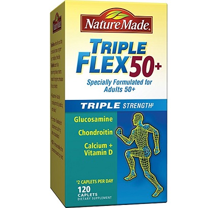 Nature Made TripleFlex Triple Strength 50+ Caplet (Glucosamine Chondroitin MSM) Value Size 120 ct, only $13.24, free shipping