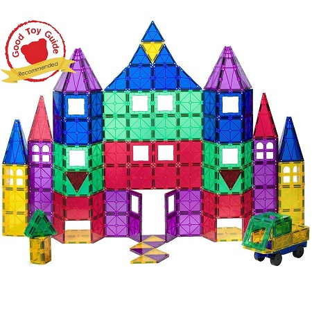 Playmags半透明彩色磁性建築玩具118片裝，現僅售$49.99 ，免運費