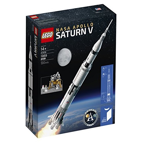 一件真正的收藏，有历史感装饰！LEGO乐高 idea系列21309 NASA阿波罗土星五号， 现仅售$119.99，免运费