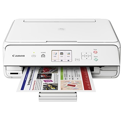 Canon Office Products PIXMA TS5020 WH Wireless color Photo Printer with Scanner & Copier, White, Only$39.99