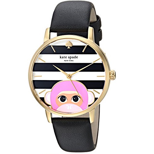 kate spade new york Women's KSW1259 Metro Analog Display Japanese Quartz Black Watch, Only $92.69 , free shipping