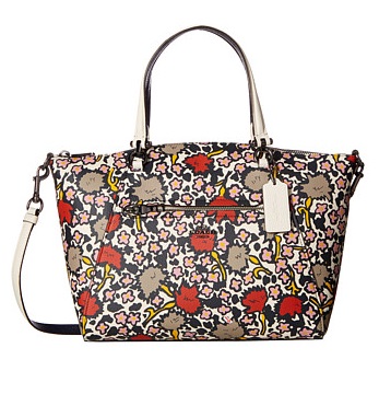 COACH Floral Printed Prairie Satchel, only$140.00, free shipping