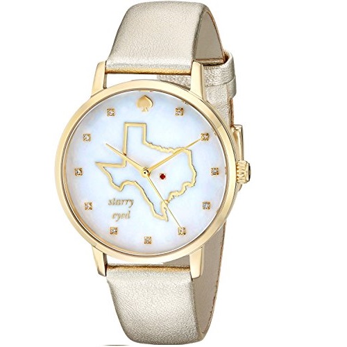 kate spade new york Women's KSW1299 Metro Analog Display Japanese Quartz Gold Watch, Only $97.49, You Save $97.51(50%)