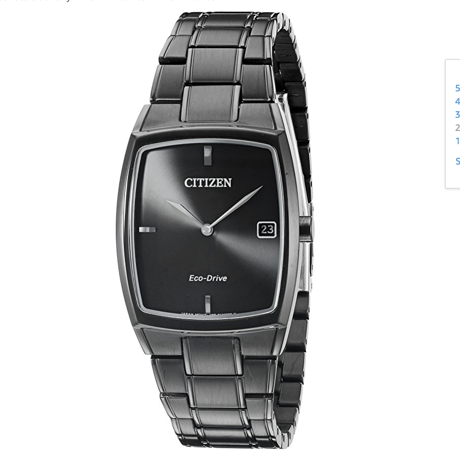 Citizen Men's Black Stainless Steel Watch$119.76