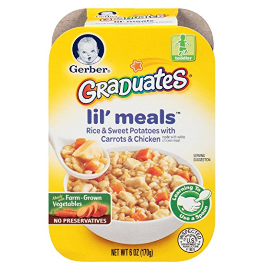 Gerber Graduates Lil Meals, Rice, Sweet Potato, Carrot and Chicken, 6 Ounce, 6 Count ONLY $2.66