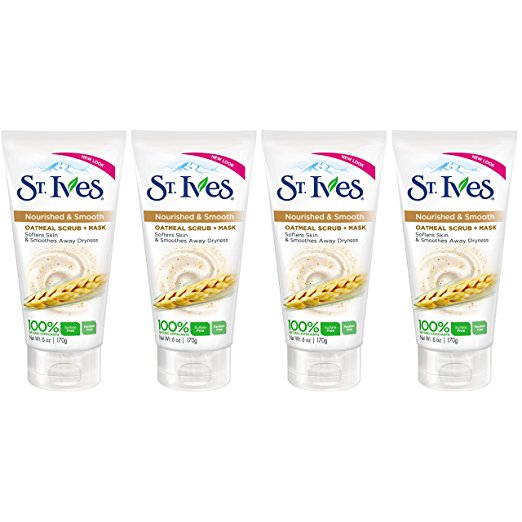 St. Ives Nourished & Smooth Face Scrub and Mask, Oatmeal 6 oz, 4 count , only $11.36, free shipping after using SS