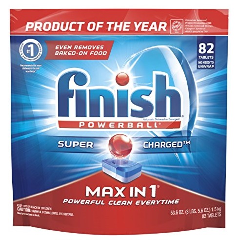 Finish - Max in 1-82ct - Dishwasher Detergent - Powerball - Dishwashing Tablets - Dish Tabs, Only $11.97, free shipping after clipping coupon and using SS
