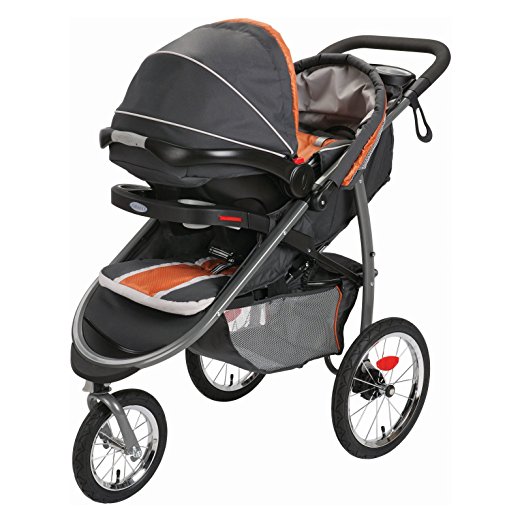 Graco Fastaction Fold Jogger Click Connect Stroller, Tangerine, Only $113.21, free shipping