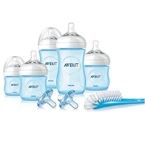 Philips Avent Natural Infant Baby Bottle Starter Set, Blue, Only $27.49, free shipping