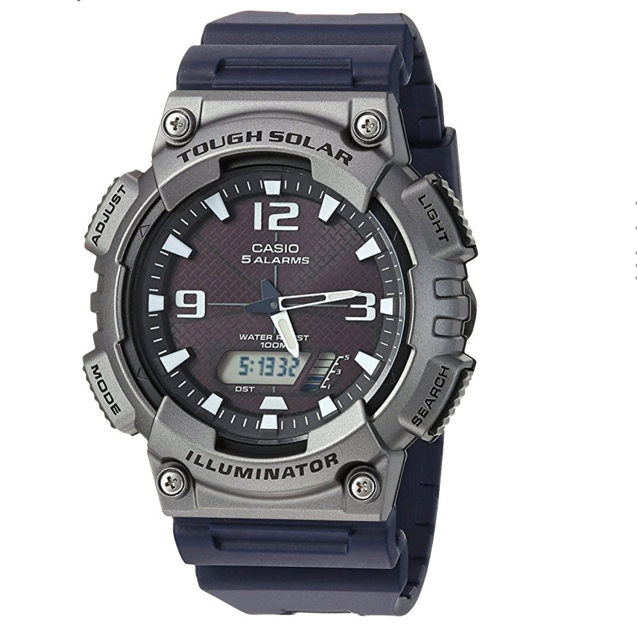 Casio Men's 'Tough Solar' Quartz Resin Casual Watch, Color:Black (Model: AQ-S810W-1A4VCF) only $35.25