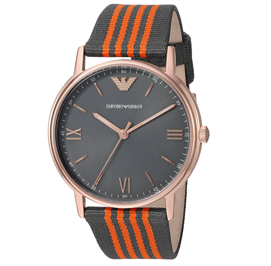 Emporio Armani 安普里奥·阿玛尼 男士 Kappa 不锈钢手表,原价$195, 现仅售$99.99，免运费！