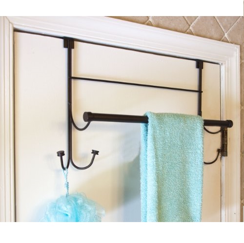 Bathsense Over the Door Towel Rack with 4 Hooks, Oil Rubbed Bronze, Only $7.65