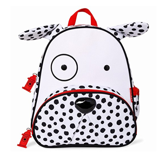 Skip Hop Zoo Toddler Kids Insulated Backpack Dax Dalmatian Boy, 12-inches, White only $19.99