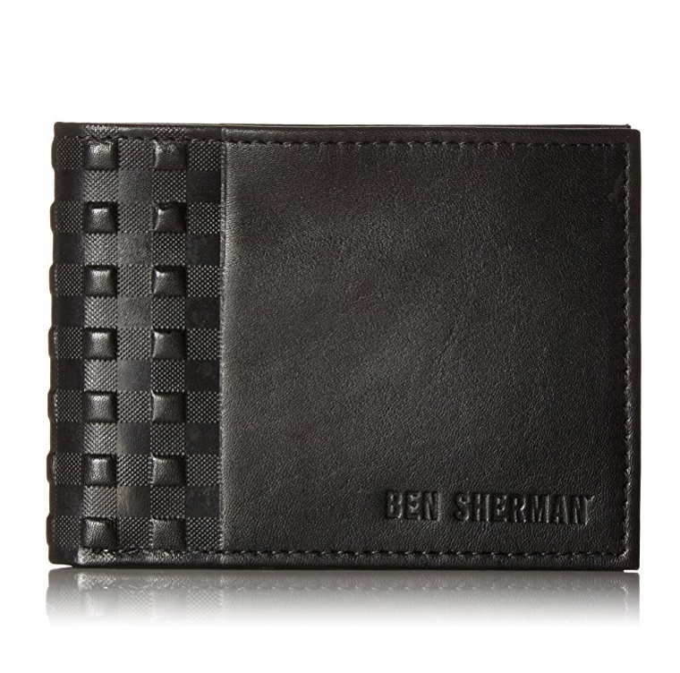 Ben Sherman Men's Holland Park Full Grain Cowhide Leather Six Pocket Wallet with RFID Blocking only $20.22
