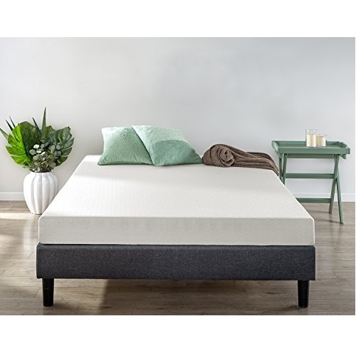 史低价！Zinus 6吋舒适绿茶记忆海绵床垫，twin size，原价$100.00，现仅售$65.00，免运费