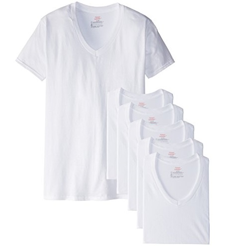 Hanes Men's 6 Pack Ultimate FreshIQ V-Neck T-Shirt, Only $10.00