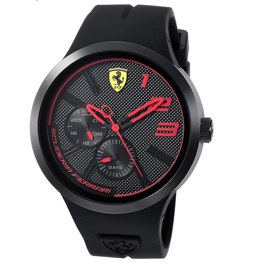 Scuderia Ferrari Men's 'FXX' Quartz Resin and Silicone Casual Watch, Color:Black (Model: 0830394) only $73.26