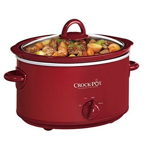 Crock-Pot 4-Quart Oval Manual Slow Cooker, Red (SCV401TR), Only $17.49