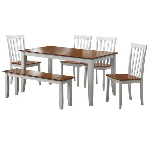 史低價！Boraam  木製 餐桌椅6件套，原價$1,059.00，現僅售$389.74，免運費