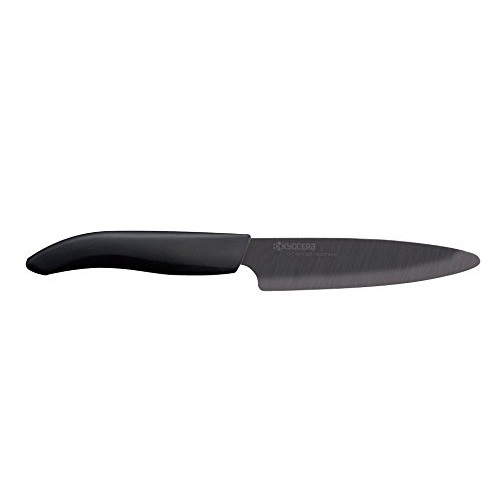 Kyocera Advanced Ceramic Revolution Series 4.5-inch Utility Knife, Black Blade, Only $21.47