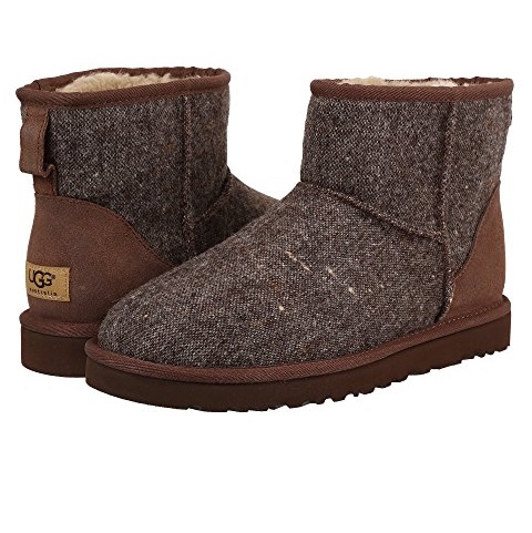 Amazon or 6PM：UGG australia Classic Mini Donegal 男士保暖雪地靴，原價$165.00，現僅售$72.99，免運費。多色同價！