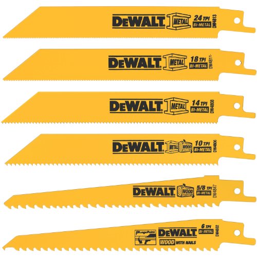 ！DeWALT 往複鋸 鋸刃替換鋸片6件套，原價$26.22，現僅售$7.49
