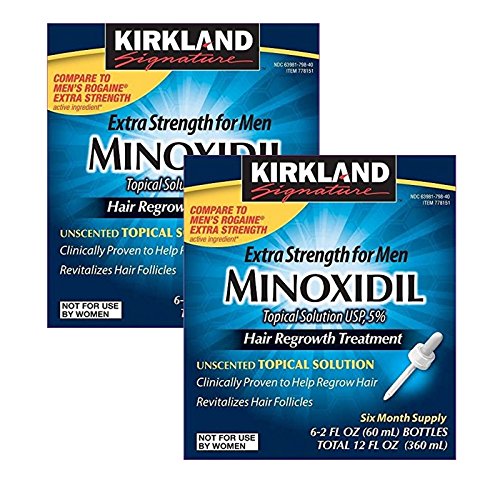 史低價！Rogaine  5%Minoxidil 米諾地爾特強男士生髮劑，12個月劑量，原價$49.99，現僅售$40.54，免運費