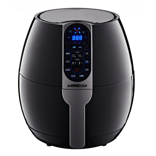 GoWISE USA GW22638 8-in-1 2.0 Electric Air Fryer with Digital Programmable Cooking Settings, 3.7 quart, Black, Only $49.95, free shipping
