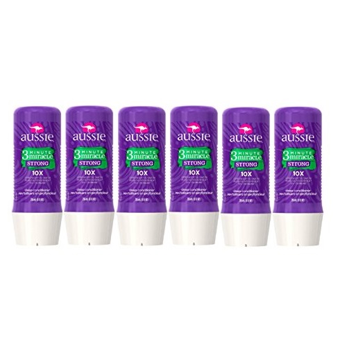 Aussie 3 Minute Miracle Strong Conditioning Treatment 8 Fluid Ounce - Hair Strengthening Treatment (Pack of 6), Only $14.82  after clipping coupon