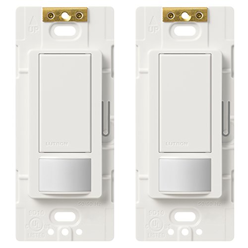 Lutron Maestro Sensor switch (2-Pack), 2A, No Neutral Required, Single-Pole, MS-OPS2-WH, White, Only $28.46, free shipping
