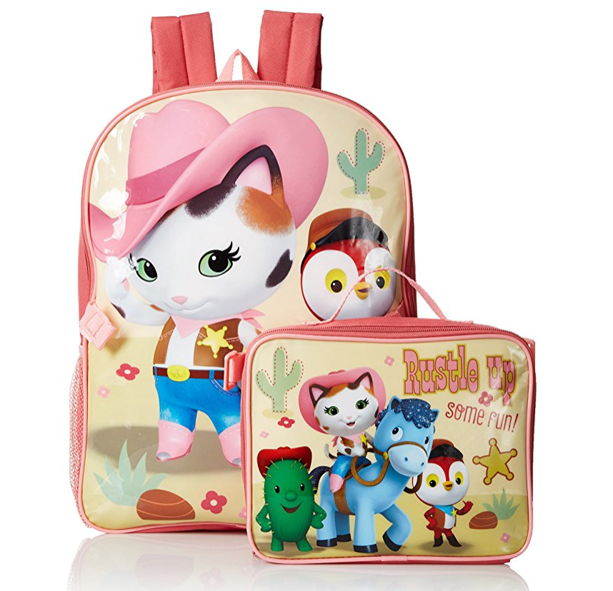 Disney Little Girls Sheriff Callie Backpack With Lunch Bag, only $7