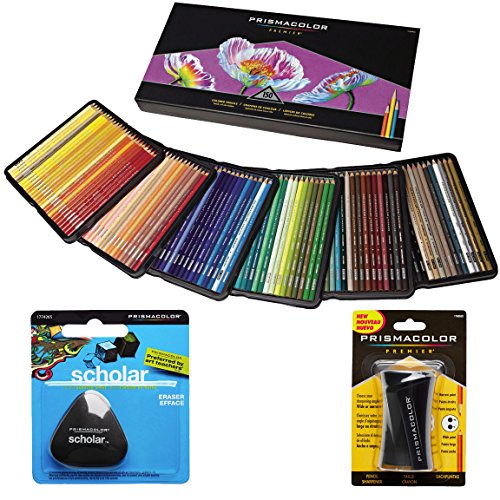 Prismacolor 霹雳马 Premier软芯彩色铅笔150色+专用橡皮+卷笔刀套装，原价$149.99，现仅售$70.72，免运费
