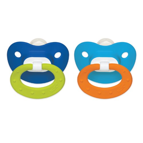 史低价！NUK 婴儿硅胶安抚奶嘴 2个装， 适用于6-18个月宝宝，原价$6.99，现仅售$2.00