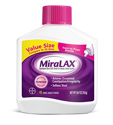 MiraLAX Powder Laxative, 45 Doses, 26.9 Ounce, Only  $17.37, free shipping after clipping coupon and using SS