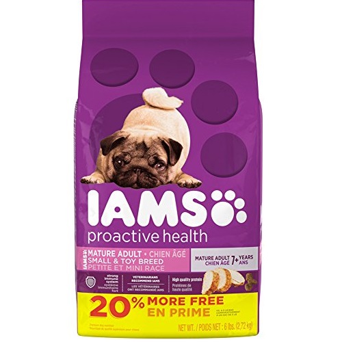 IAMS PROACTIVE HEALTH Mature Adult Small and Toy Breed Dry Dog Food 6 Pounds, Only $3.81, free shipping after clipping coupon and using SS